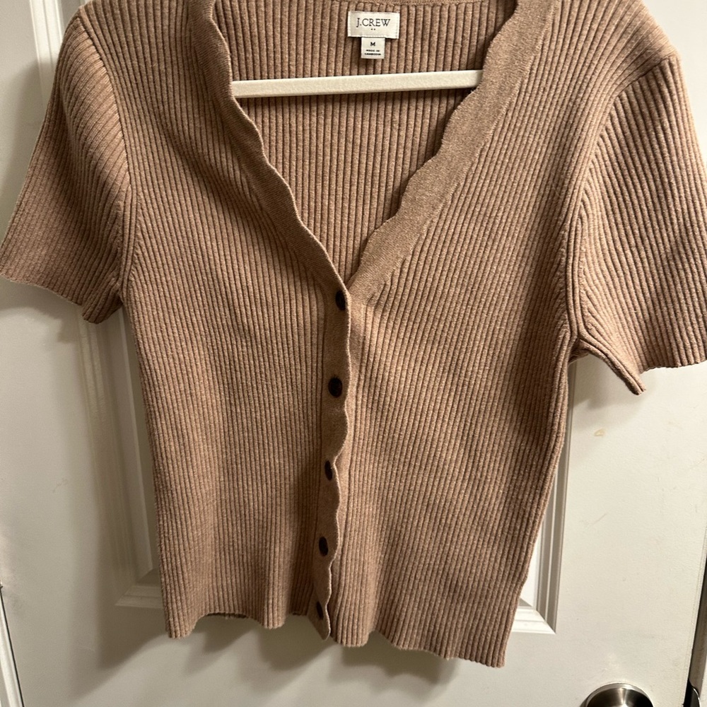 J. Crew Ribbed Knitwear in Tan